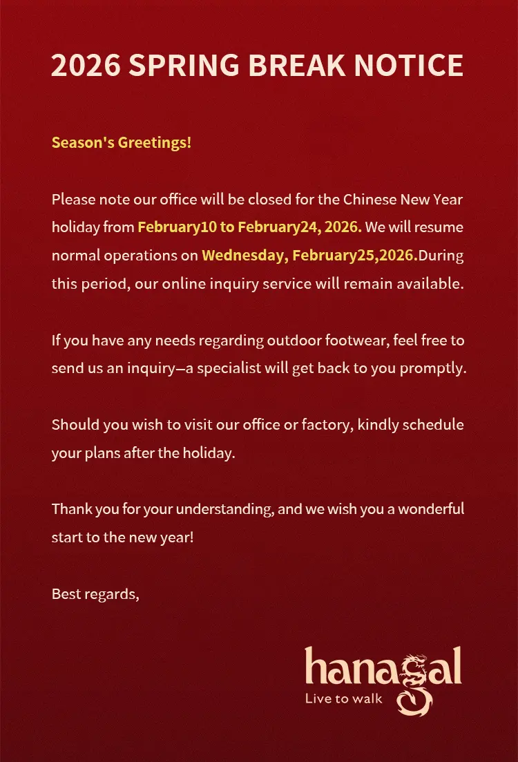 Hanagal – 23-letni ekspert w dziedzinie obuwia outdoorowego – ogłasza harmonogram świąt chińskiego Nowego Roku