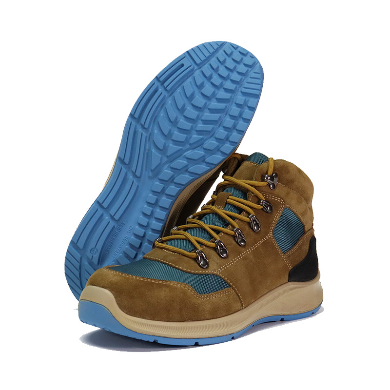 Buty robocze z gumowej podeszwy zewnętrznej i zamszu z nylonowej tkaniny